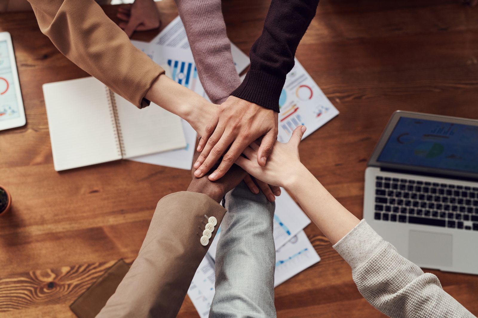 People collaborating in a community or team setting
