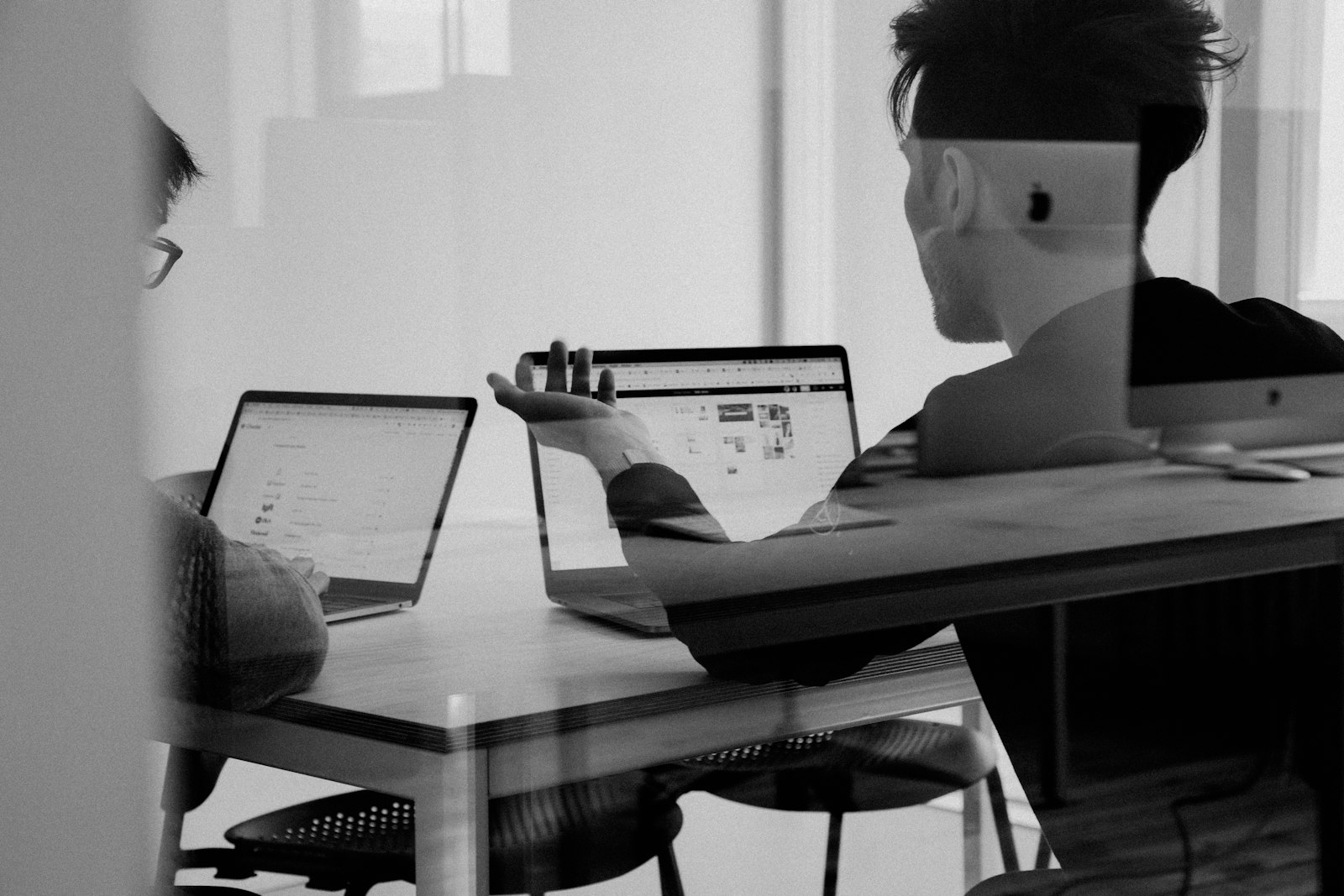 Professionals reviewing operating plans